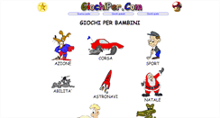 Desktop Screenshot of giochiper.com